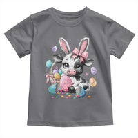 Easter Day Cow Toddler T Shirt Cute Cow Bunny Heifer - Wonder Print Shop