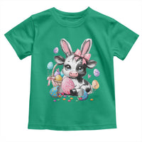 Easter Day Cow Toddler T Shirt Cute Cow Bunny Heifer - Wonder Print Shop