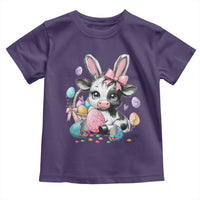 Easter Day Cow Toddler T Shirt Cute Cow Bunny Heifer - Wonder Print Shop