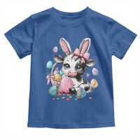 Easter Day Cow Toddler T Shirt Cute Cow Bunny Heifer - Wonder Print Shop