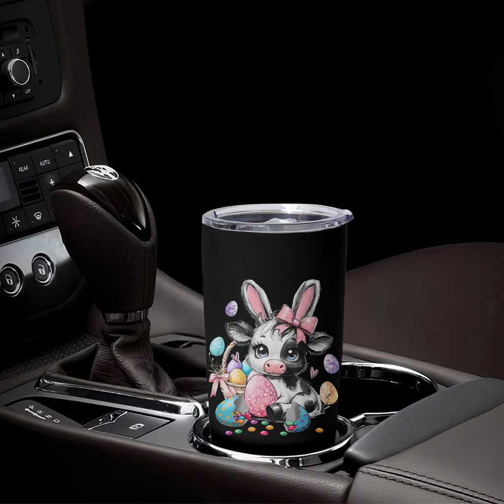 Easter Day Cow Tumbler Cup Cute Cow Bunny Heifer - Wonder Print Shop