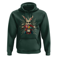 Biker Bunny Hoodie Retro Easter Day Rabbit Ride Motorcycles Motorbike - Wonder Print Shop