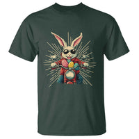 Biker Bunny T Shirt Retro Easter Day Rabbit Ride Motorcycles Motorbike - Wonder Print Shop
