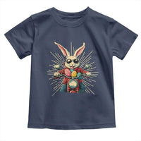 Biker Bunny Toddler T Shirt Retro Easter Day Rabbit Ride Motorcycles Motorbike - Wonder Print Shop