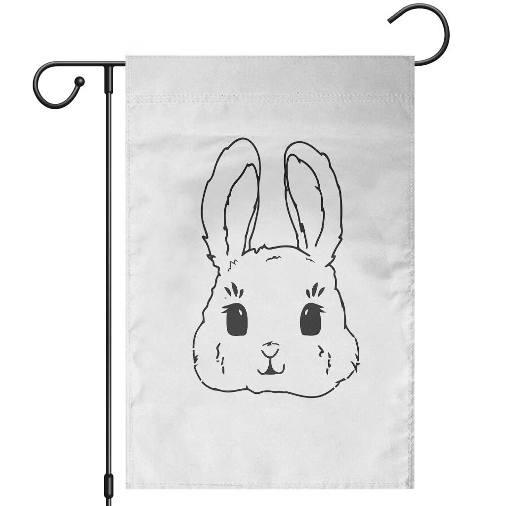 Cute Bunny Garden Flag Kawaii Rabbit Happy Easter Day - Wonder Print Shop