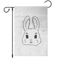 Cute Bunny Garden Flag Kawaii Rabbit Happy Easter Day - Wonder Print Shop