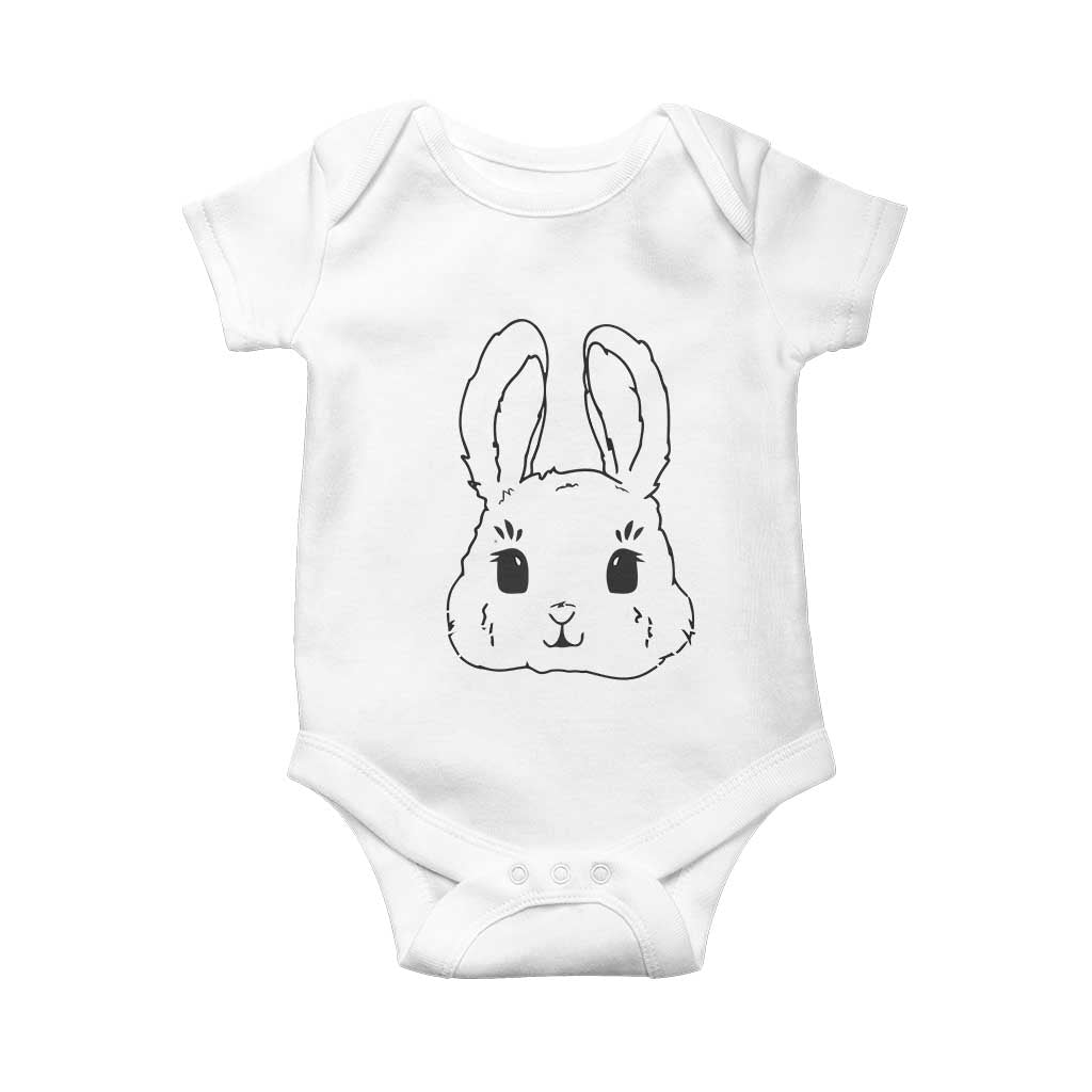 Cute Bunny Baby Onesie Kawaii Rabbit Happy Easter Day - Wonder Print Shop