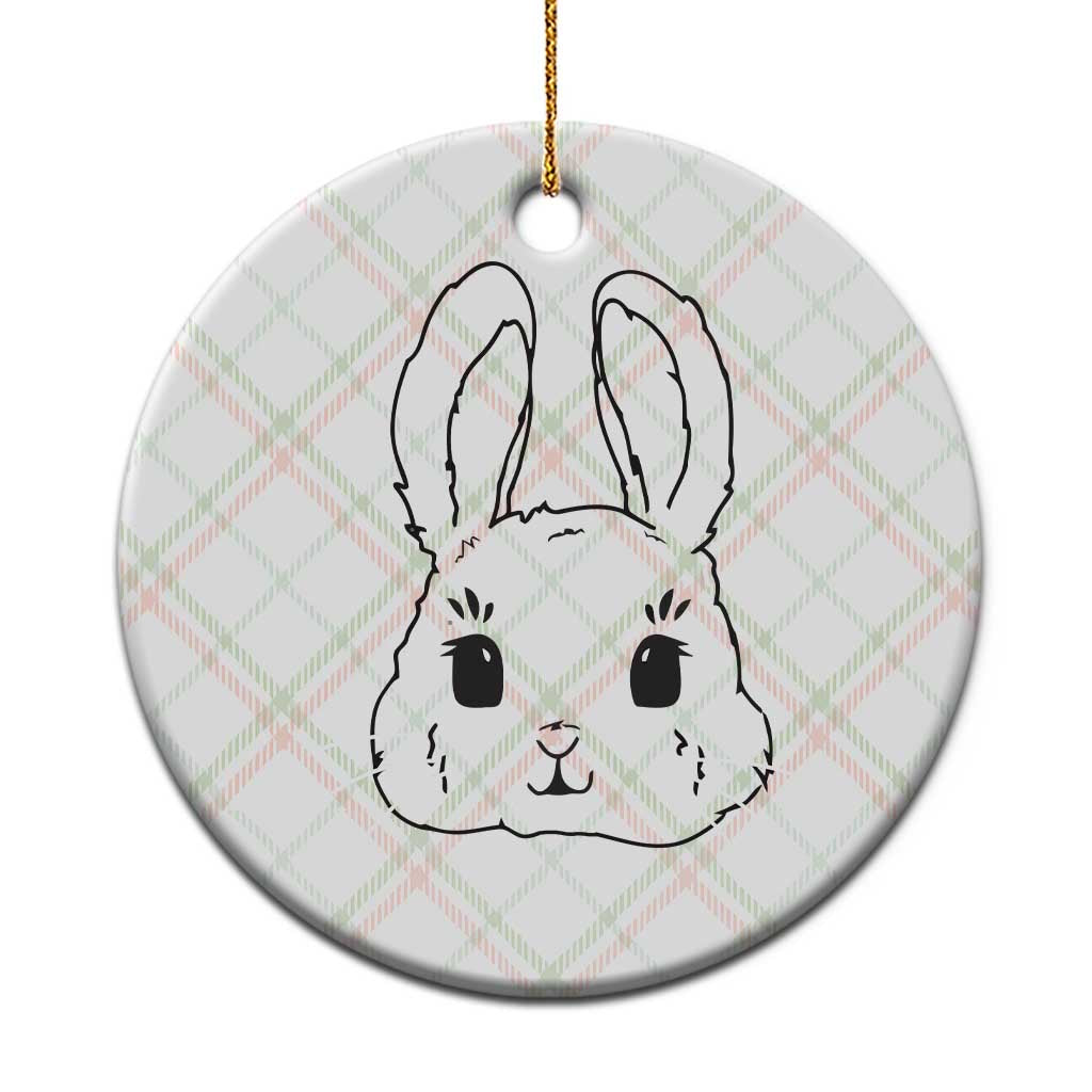 Cute Bunny Ceramic Ornament Kawaii Rabbit Happy Easter Day - Wonder Print Shop