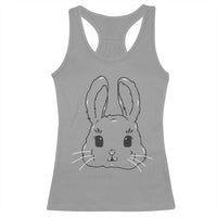 Cute Bunny Racerback Tank Top Kawaii Rabbit Happy Easter Day - Wonder Print Shop