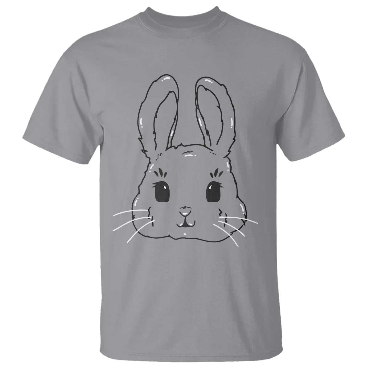 Cute Bunny T Shirt Kawaii Rabbit Happy Easter Day - Wonder Print Shop