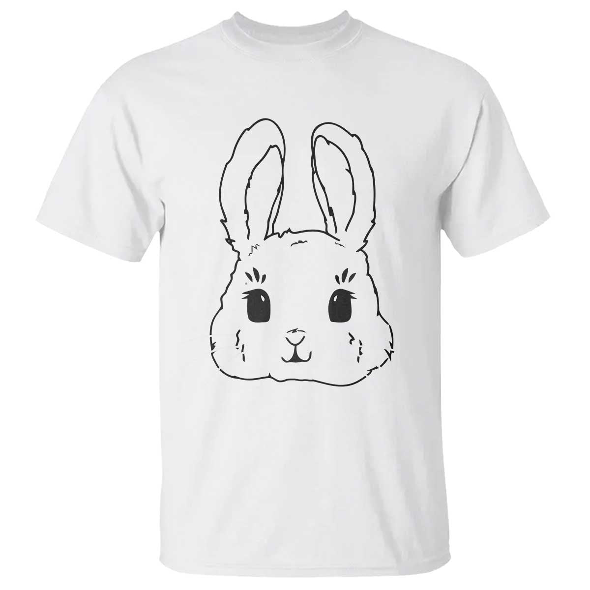 Cute Bunny T Shirt Kawaii Rabbit Happy Easter Day - Wonder Print Shop