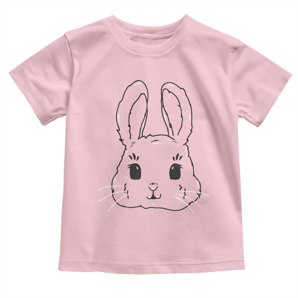 Cute Bunny Toddler T Shirt Kawaii Rabbit Happy Easter Day - Wonder Print Shop