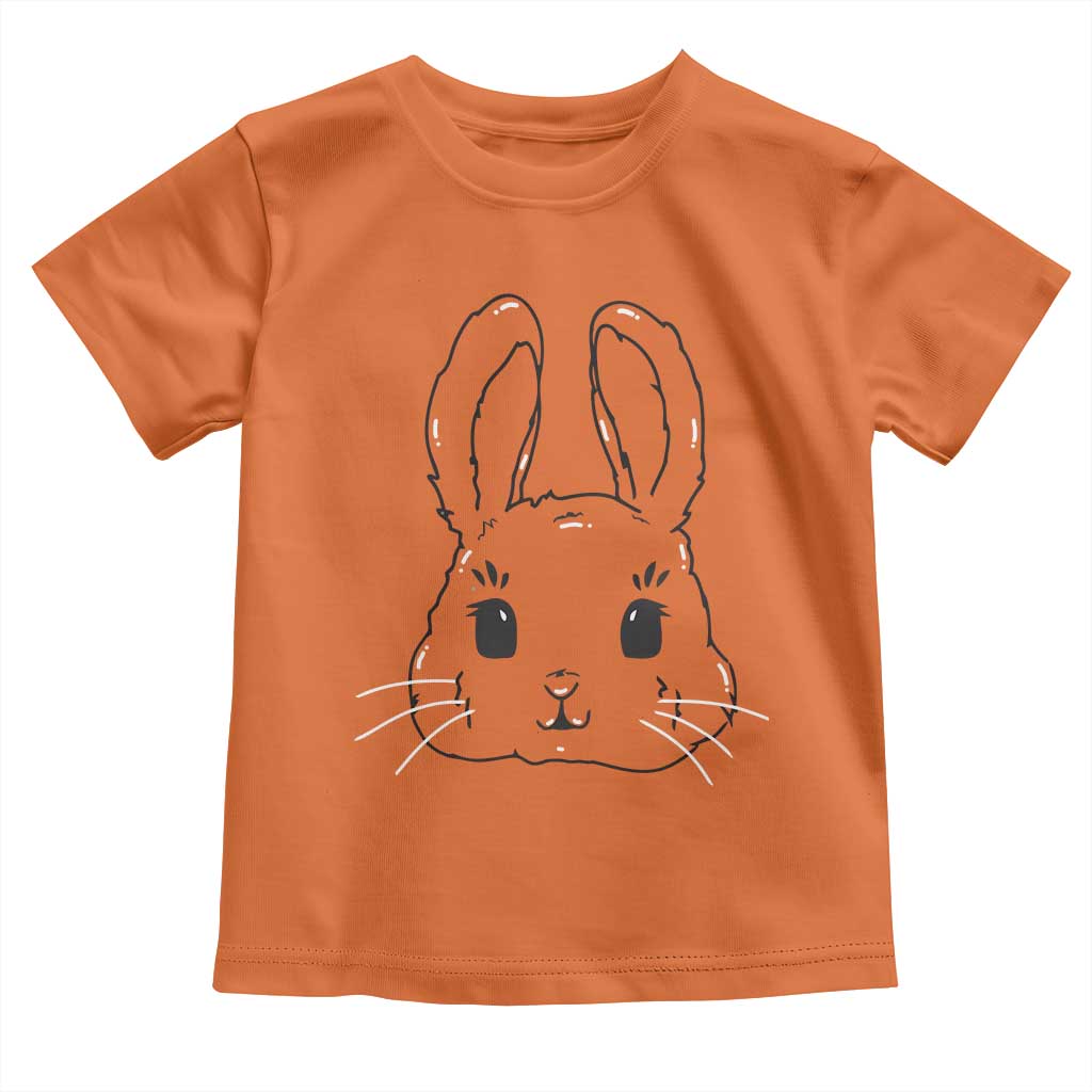 Cute Bunny Toddler T Shirt Kawaii Rabbit Happy Easter Day - Wonder Print Shop