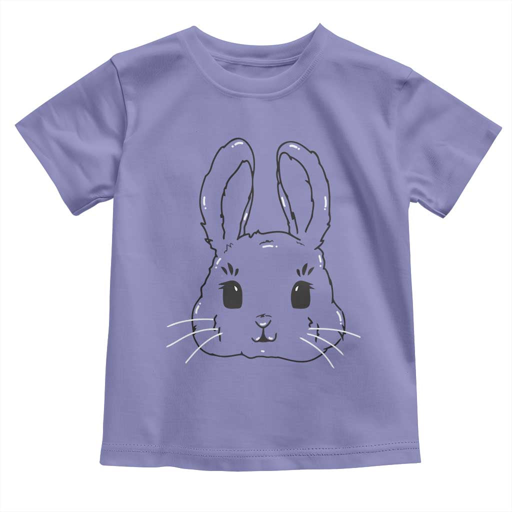 Cute Bunny Toddler T Shirt Kawaii Rabbit Happy Easter Day - Wonder Print Shop