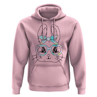 Girls Easter Bunny Hoodie Rabbit Face Tie Dye Glasses Happy Easter Day - Wonder Print Shop