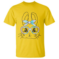 Girls Easter Bunny T Shirt Rabbit Face Tie Dye Glasses Happy Easter Day - Wonder Print Shop