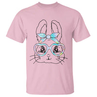 Girls Easter Bunny T Shirt Rabbit Face Tie Dye Glasses Happy Easter Day - Wonder Print Shop