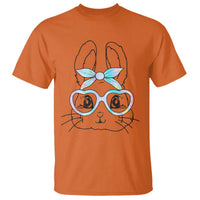 Girls Easter Bunny T Shirt Rabbit Face Tie Dye Glasses Happy Easter Day - Wonder Print Shop