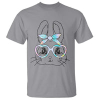 Girls Easter Bunny T Shirt Rabbit Face Tie Dye Glasses Happy Easter Day - Wonder Print Shop