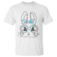 Girls Easter Bunny T Shirt Rabbit Face Tie Dye Glasses Happy Easter Day - Wonder Print Shop