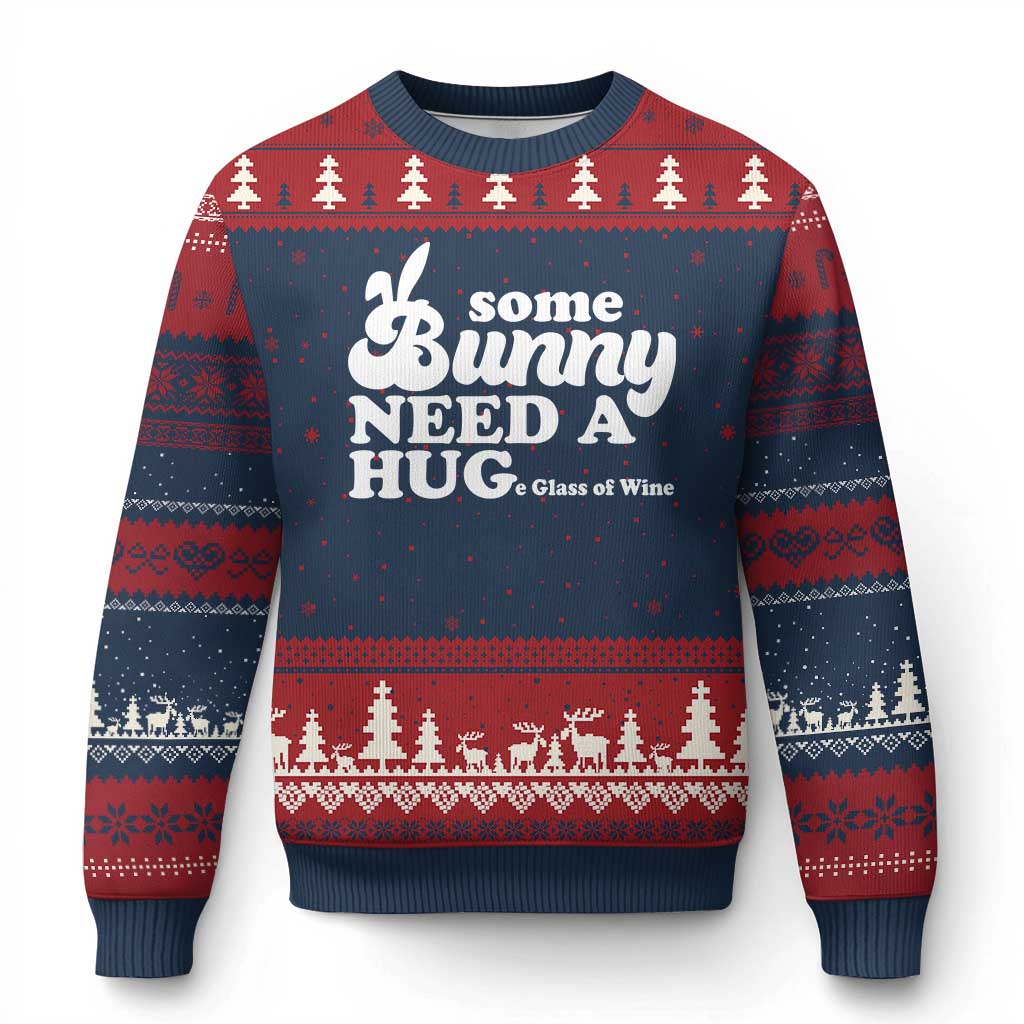 Easter Ugly Christmas Sweater Funny Adult Humor Inappropriate Drinking Gift - Wonder Print Shop