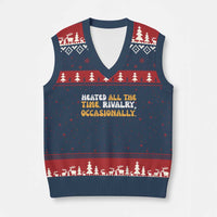 Heated All The time Rivalry Occasionally V-Neck Knit Sweater Vest