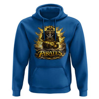 Pirate Lovers Hoodie Vintage Golden Pirate Ship Skull Graphic