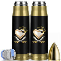 Baseball Pirate Bullet Tumbler Baseball Heart With Skull