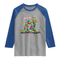 Funny 7th Birthday Building Bricks Raglan Shirt I Was 6 Now Im 7 Kids 67 Birthday Building Six Seven Boy