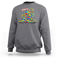 Funny 7th Birthday Building Bricks Sweatshirt I Was 6 Now Im 7 Kids 67 Birthday Building Six Seven Boy