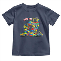 Funny 7th Birthday Building Bricks Toddler T Shirt I Was 6 Now Im 7 Kids 67 Birthday Building Six Seven Boy