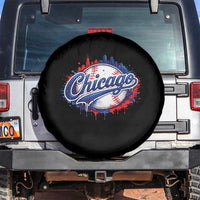 Chicago Pride Dripping Baseball Graphic Spare Tire Cover