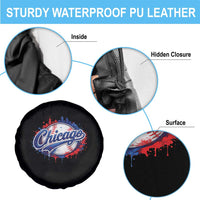 Chicago Pride Dripping Baseball Graphic Spare Tire Cover