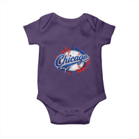 Chicago Pride Dripping Baseball Graphic Baby Onesie
