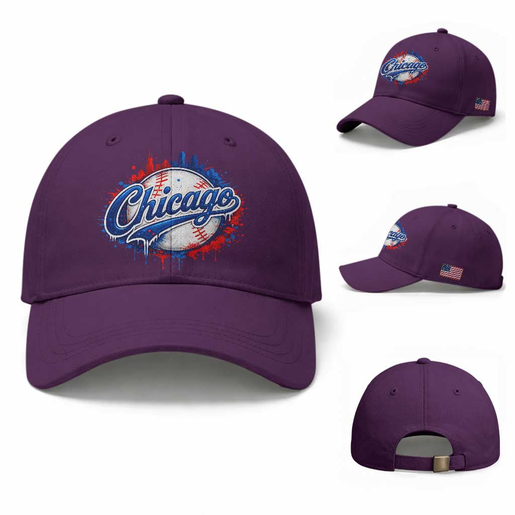 Chicago Pride Dripping Baseball Graphic Baseball Cap