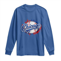 Chicago Pride Dripping Baseball Graphic Long Sleeve Shirt