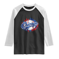 Chicago Pride Dripping Baseball Graphic Raglan Shirt