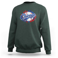 Chicago Pride Dripping Baseball Graphic Sweatshirt