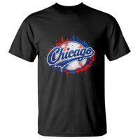 Chicago Pride Dripping Baseball Graphic T Shirt
