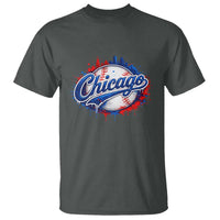 Chicago Pride Dripping Baseball Graphic T Shirt