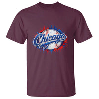 Chicago Pride Dripping Baseball Graphic T Shirt