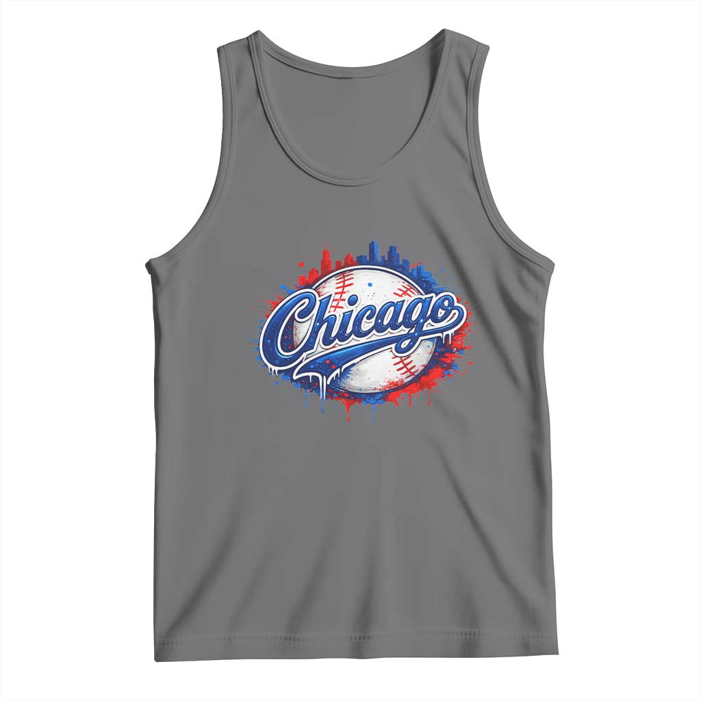 Chicago Pride Dripping Baseball Graphic Tank Top