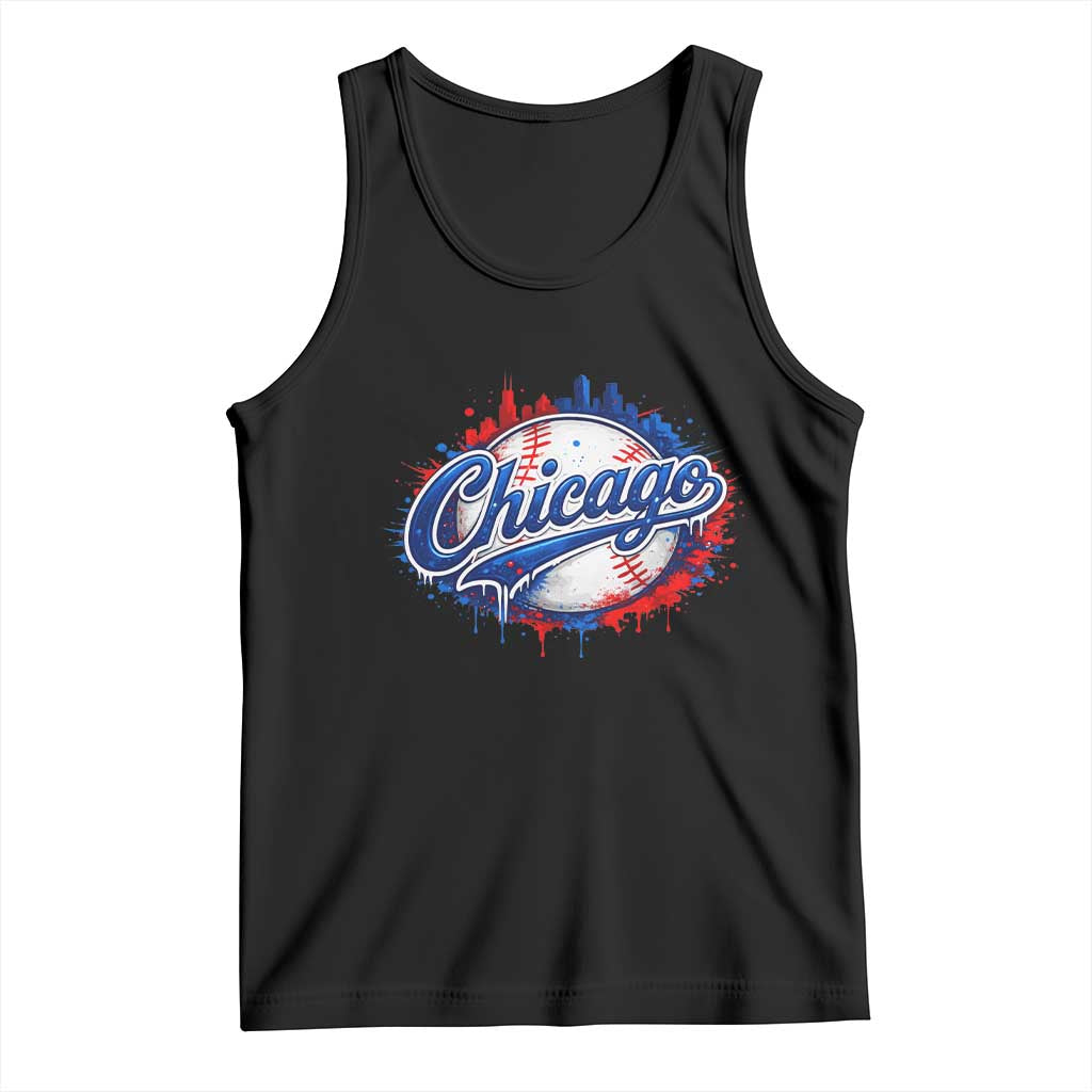 Chicago Pride Dripping Baseball Graphic Tank Top