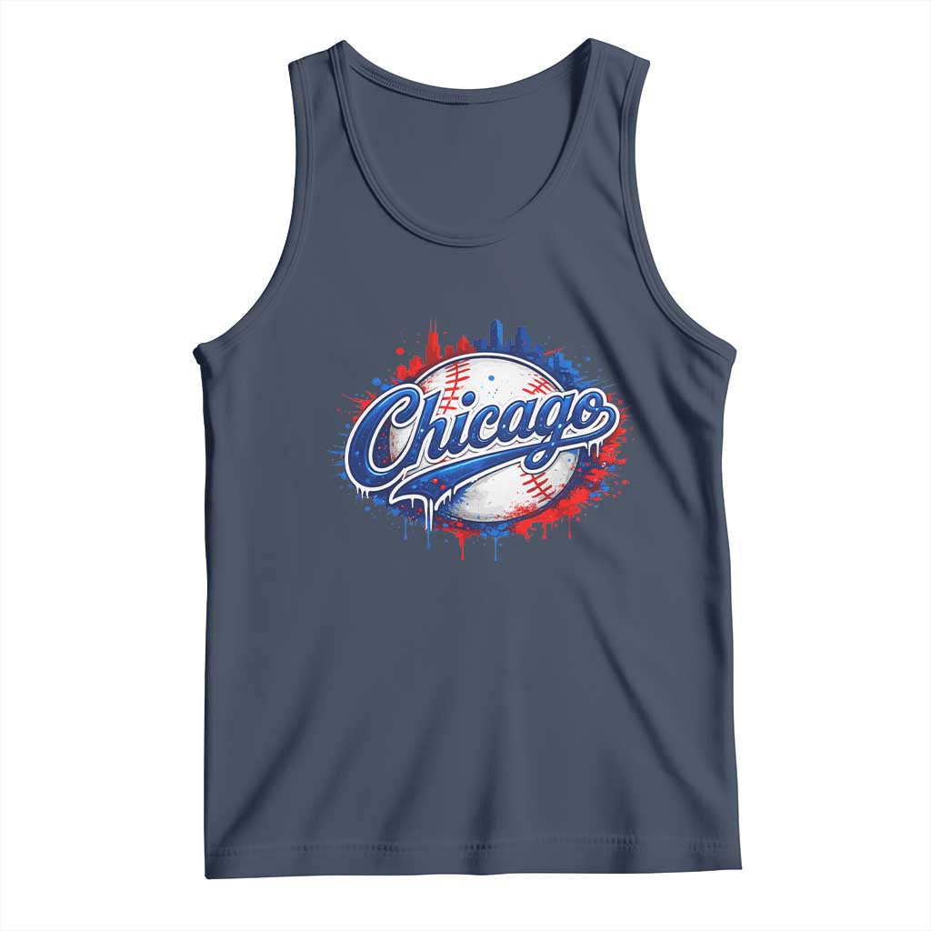 Chicago Pride Dripping Baseball Graphic Tank Top