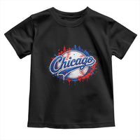Chicago Pride Dripping Baseball Graphic Toddler T Shirt