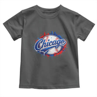 Chicago Pride Dripping Baseball Graphic Toddler T Shirt