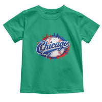 Chicago Pride Dripping Baseball Graphic Toddler T Shirt