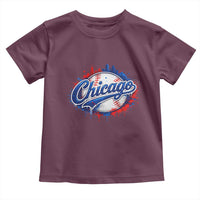 Chicago Pride Dripping Baseball Graphic Toddler T Shirt
