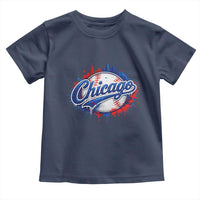 Chicago Pride Dripping Baseball Graphic Toddler T Shirt