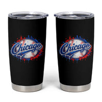Chicago Pride Dripping Baseball Graphic Tumbler Cup